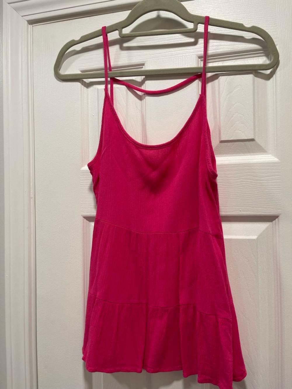Women’s Hot Pink Spaghetti Strap Tank Top